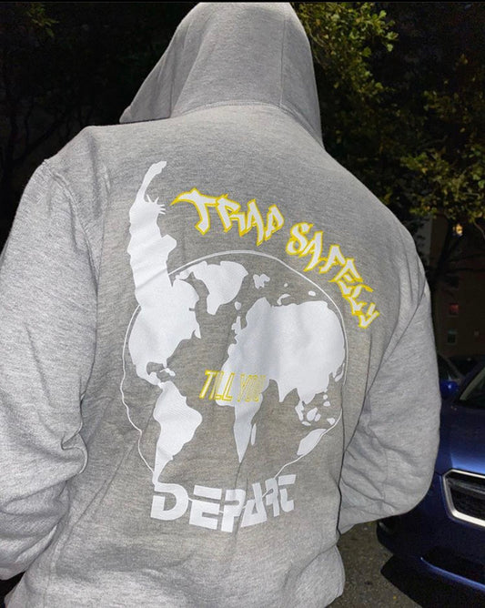 TSNY X DEPART GLOBED HOODIE GREY