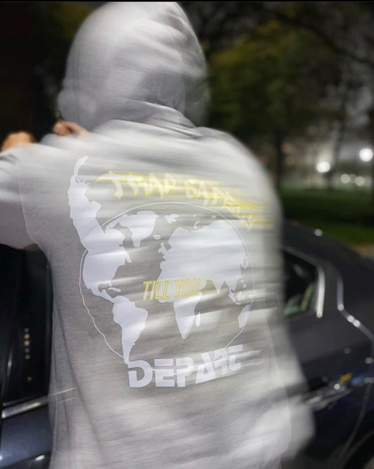 TSNY X DEPART GLOBED HOODIE GREY